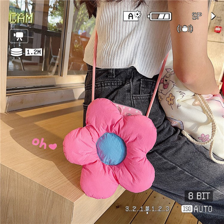 Phone Crossbody Lanyard Back Clip Flower Design Phone Holder for Outdoor Activities