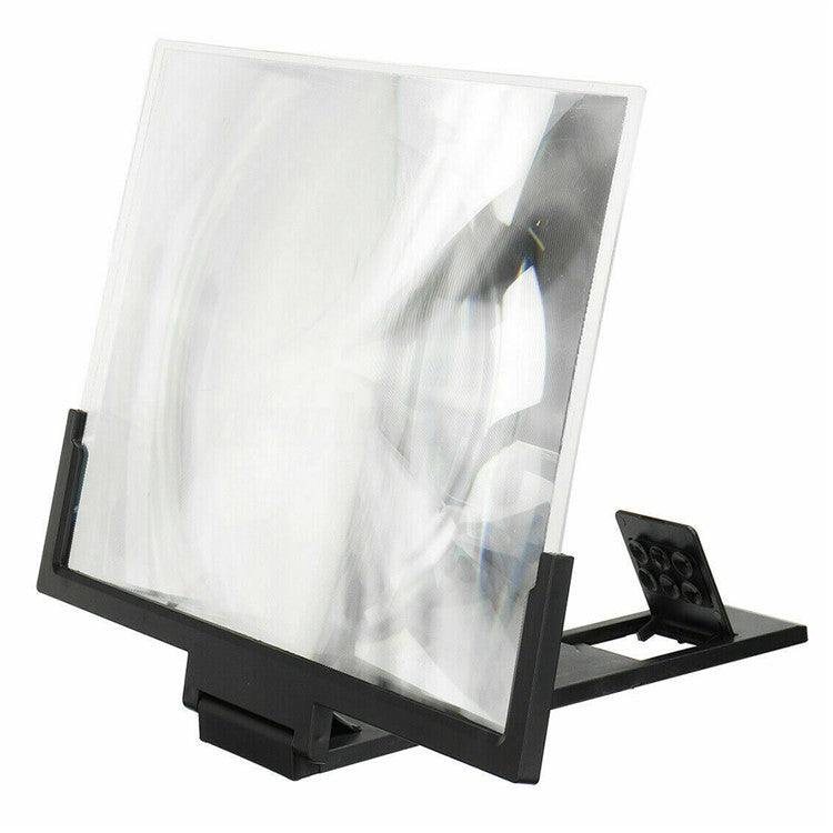 F3 14-inch Phone Screen Magnifier HD Movie Viewing Screen Videos Magnifying Foldable Stand - Black