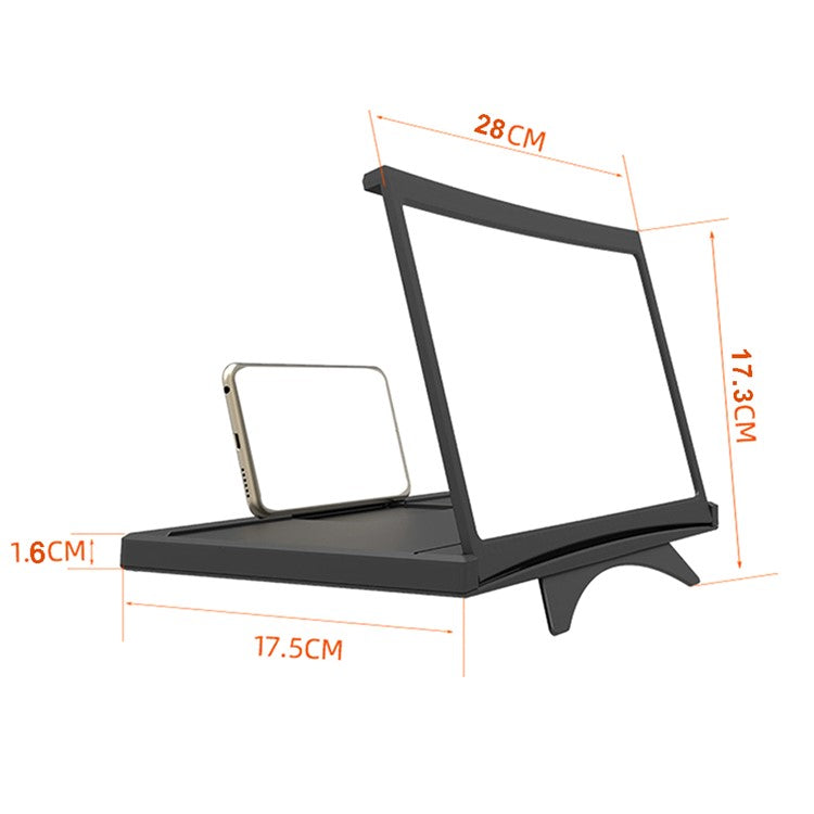 L19 14 Inch HD Mobile Phone Screen Magnifier Movie Video Enlarger Folding Stand Holder Magnifying Bracket