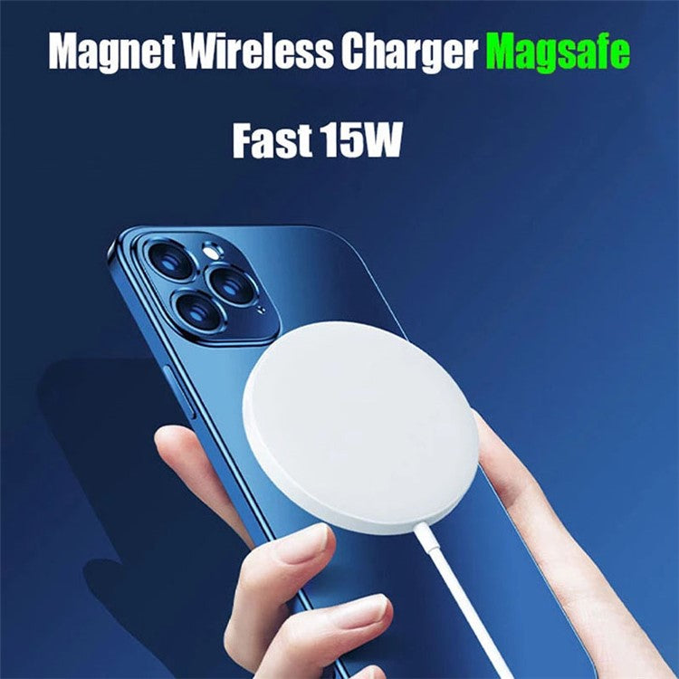 15W Cell Phone Magnetic Wireless Charger Qi Wireless Fast Charging Dock for iPhone 12 Series