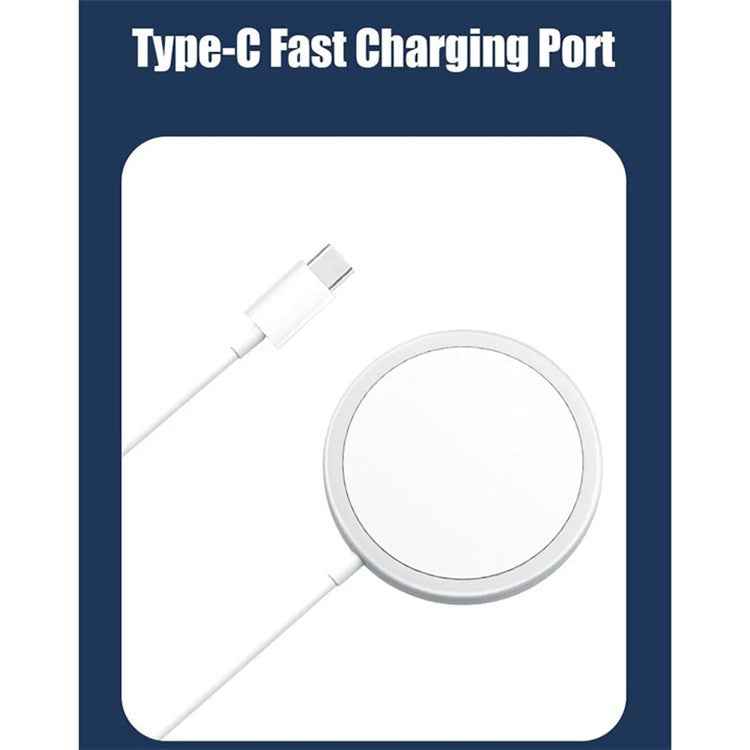 15W Cell Phone Magnetic Wireless Charger Qi Wireless Fast Charging Dock for iPhone 12 Series