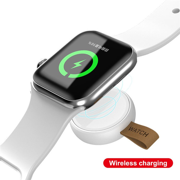 XDL-WA04S Portable Wireless Charger Charging Dock Station USB Charger for Apple Watch Series 1/2/3/4/5/6/SE - White