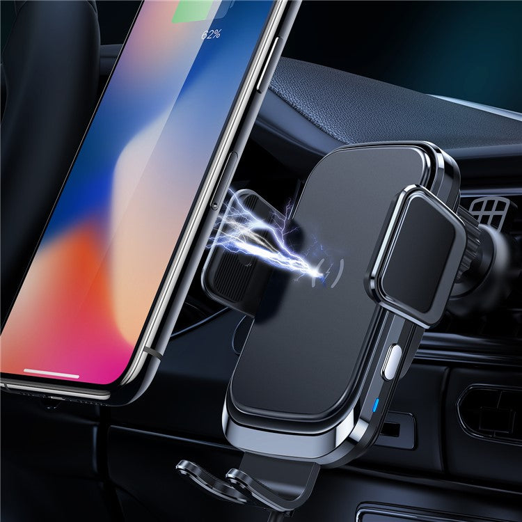 JLM02 Intelligent Wireless Car Charger 15W Fast Charging Phone Mount Windshield Dashboard Air Vent Phone Holder