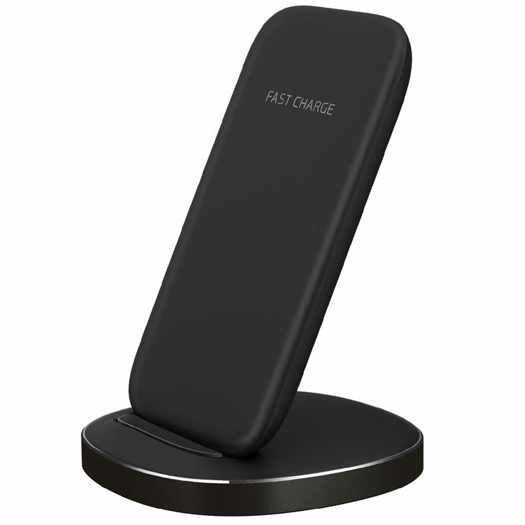 Wireless Charger 15W Fast Charging Stand Desk Phone Charger Pad - Black