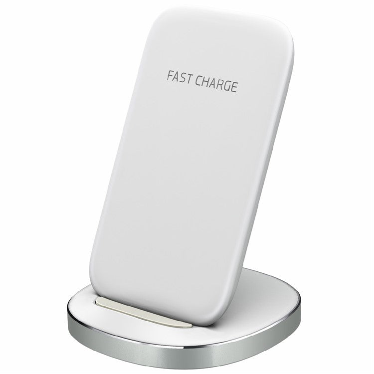 Wireless Charger 15W Fast Charging Stand Desk Phone Charger Pad - White