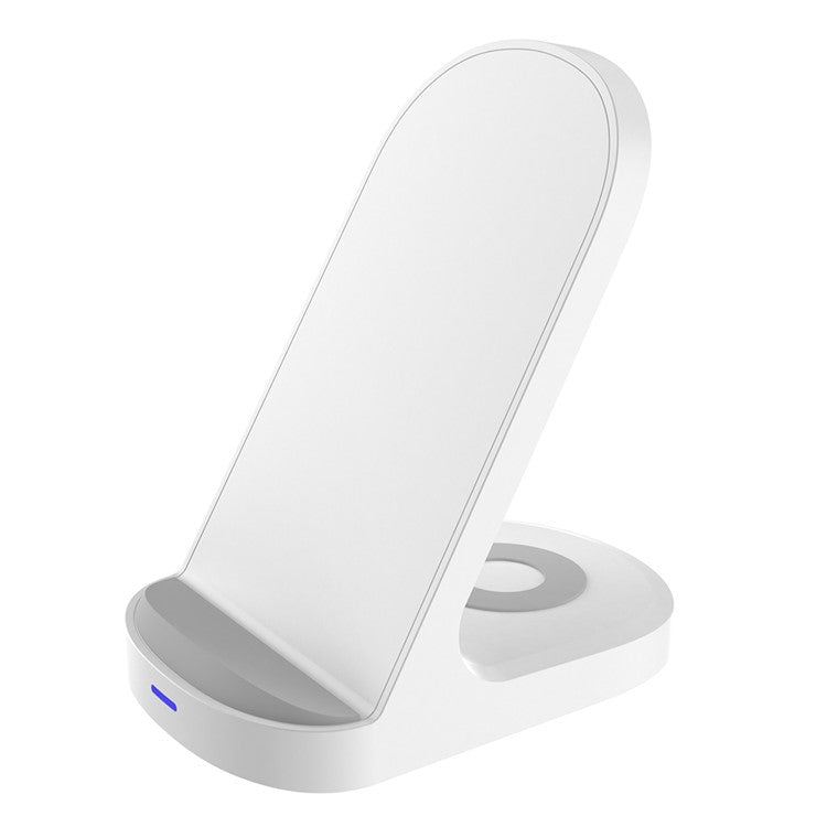 HT-511 15W Wireless Charger Stand for iPhone Charging Pad for AirPods - White