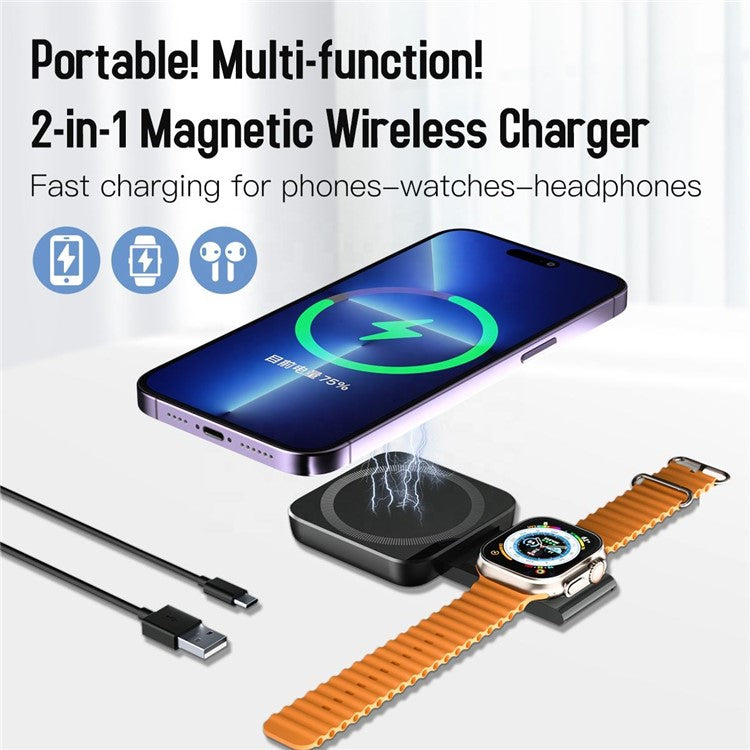 N4 Wireless Charging Station 3 in 1 Wireless Charging Pad Support Stand for Apple Watch / Earphones / Smartphone