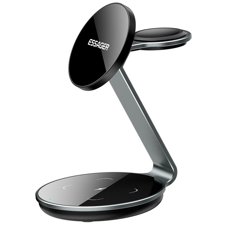 ESSAGER 3 In 1 Charging Pad 15W Wireless Charger Display Stand