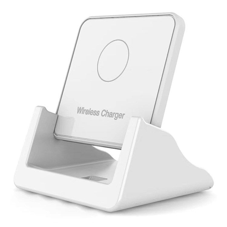 CY-600 15W Fast Charging Dock Vertical Wireless Charger for Apple Xiaomi Samsung (1st Generation) - White