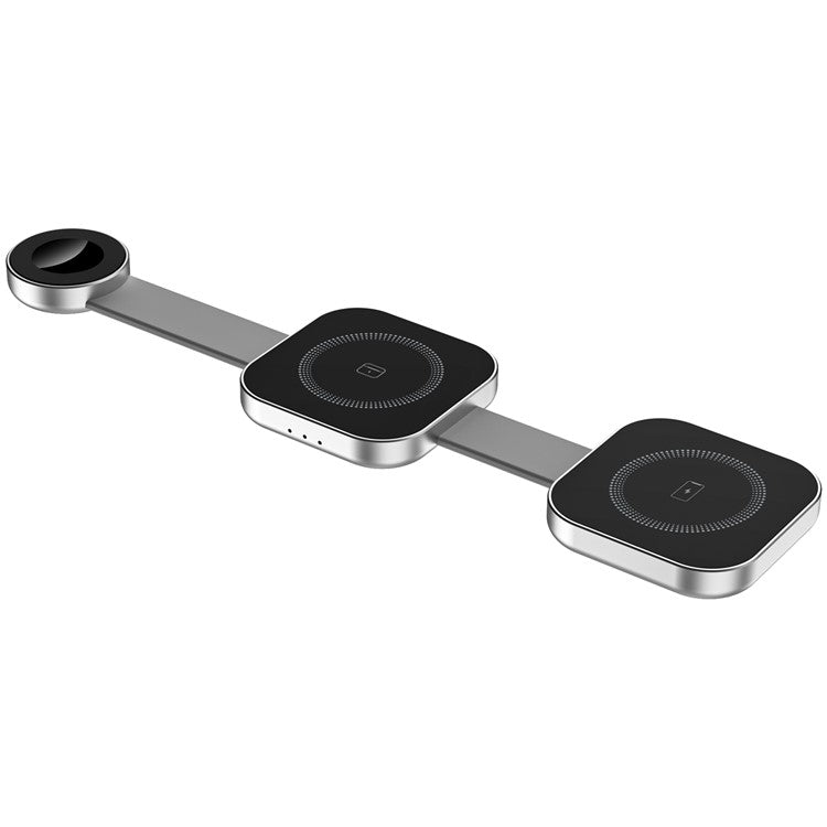 WIWU Wi-W031 3-in-1 Magnetic Foldable Charging Dock Watch Earphone Phone Wireless Charger