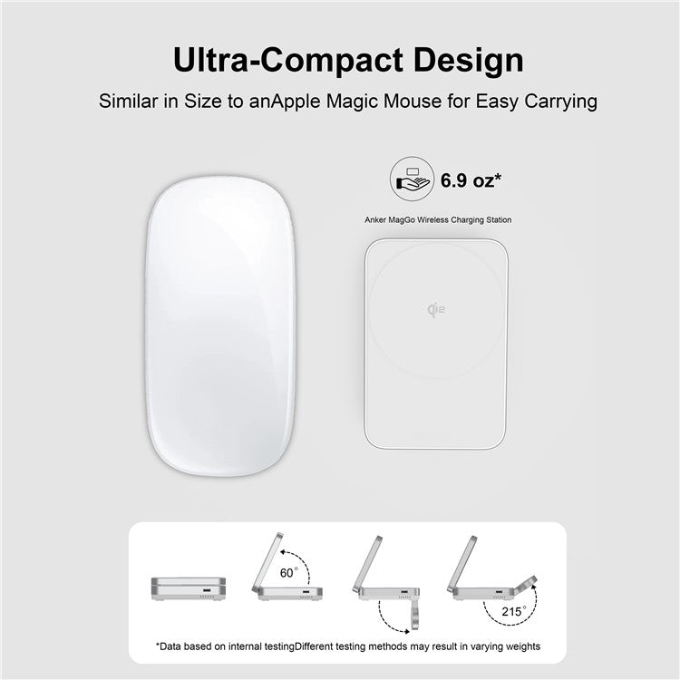 YF-M27 Qi2 Certified 3-in-1 15W Magnetic Wireless Charger with Aluminum Alloy Frame for Earbuds  /  Apple Watch  /  iPhone - White