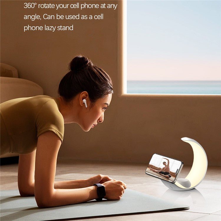 T9 For Samsung Watch / Airpods / Phone Magnetic Charging Stand 15W Wireless Charger Night Light