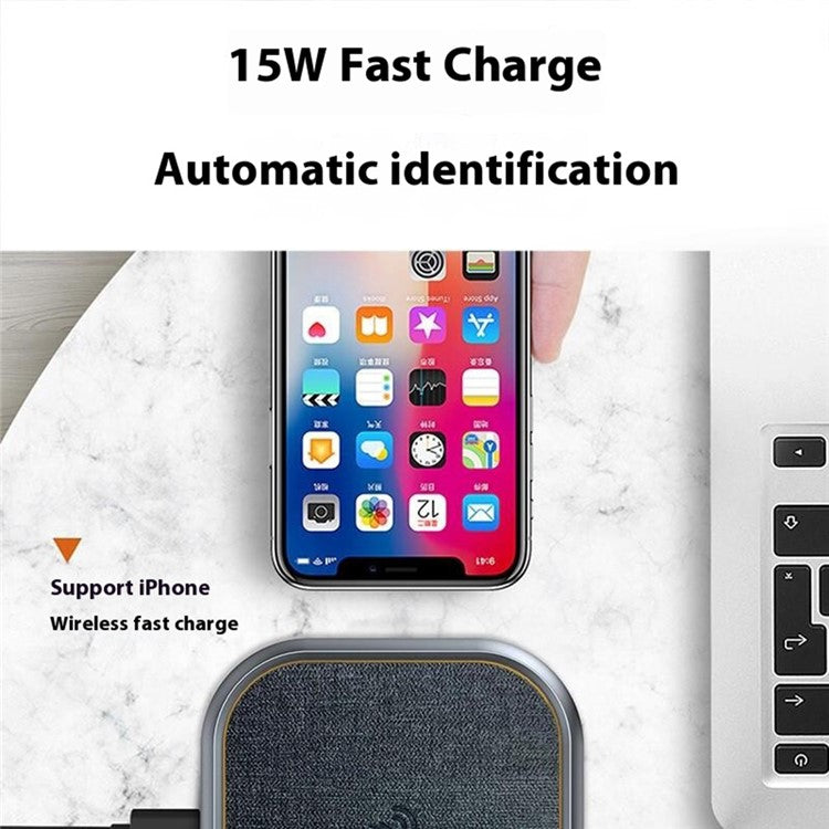 DUDAO A10H Wireless Charger 15W Desktop Fast Charging Mobile Phone Wireless Charger