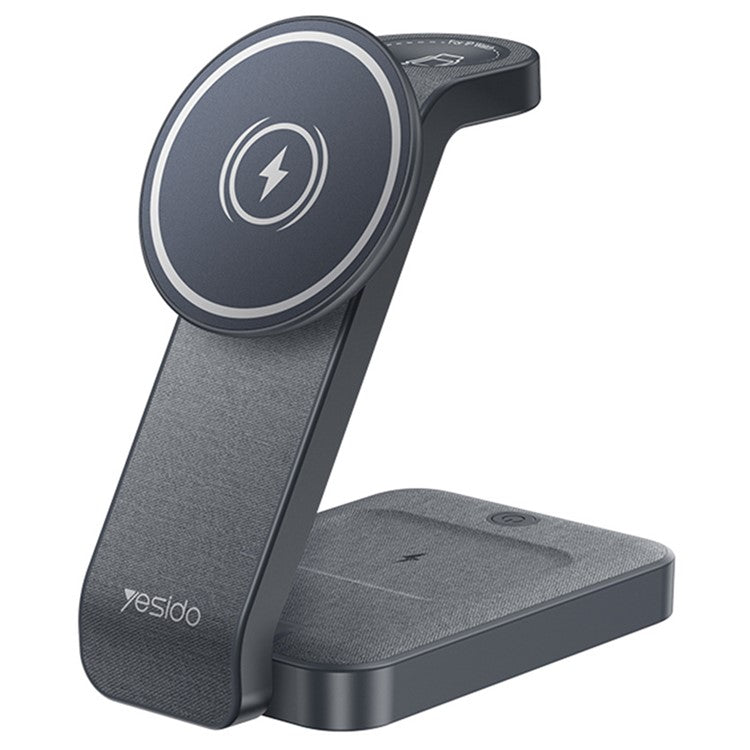 YESIDO DS26 Foldable Charging Stand Night Light Phone Watch Earphone Magnetic Wireless Charger