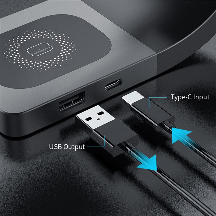 CF62 Intelligent 4 in 1 Magnetic Wireless Charger for iPhone / iWatch / AirPods 15W Fast Charging Station - White