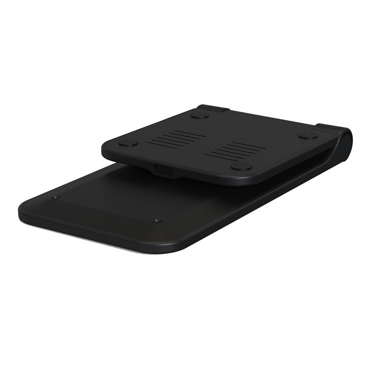 S25 Foldable 15W Wireless Charger Cellphone Stand Fast Charging Dock for iPhone Android Phone - Black