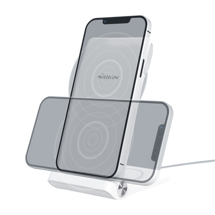 NILLKIN 3-in-1 Wireless Charger Universal Cell Phone Folding Charging Stand with Watch Charger, EU Plug Power Adapter (MFI Certificated)