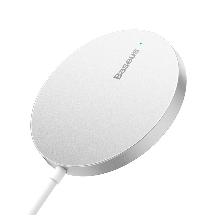 BASEUS Simple Mini3 Magnetic Wireless Charger 15W Slim Round Wireless Charging Pad - White