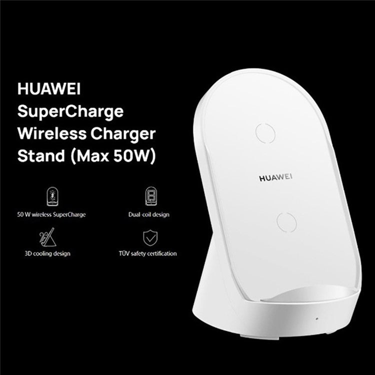 HUAWEI CP62R Vertical Super Fast Wireless Charger Max 50W Cell Phone Charging Stand Station with Cable (Upgraded Version) - CN Plug