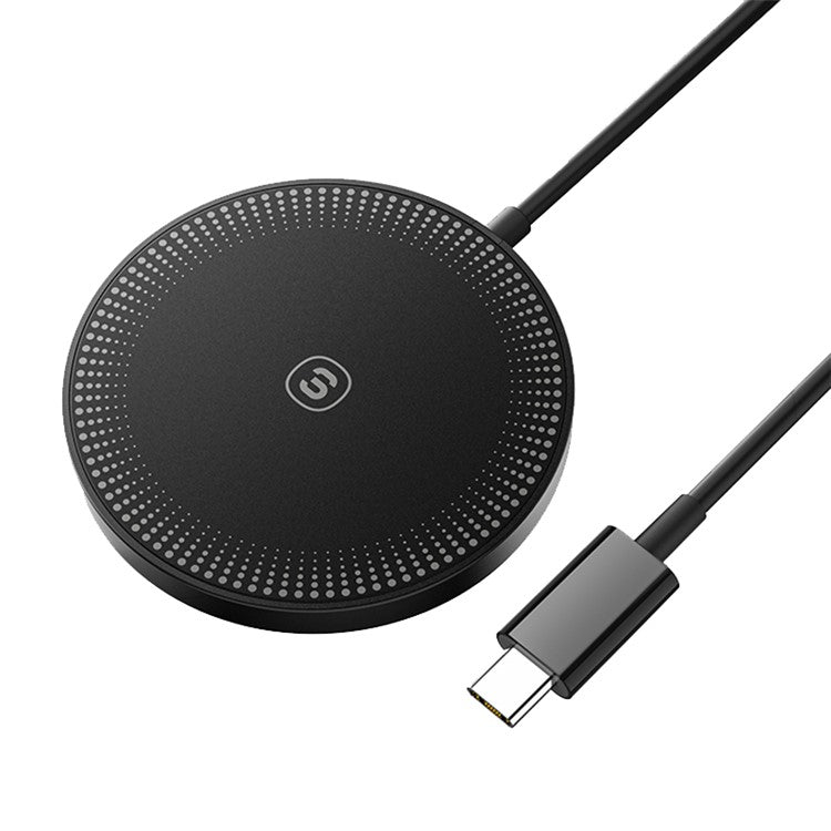 ESSAGER For iPhone 14 / 13 / 12 Series 15W ABS Magnetic Wireless Charger Phone Charging Pad - Black