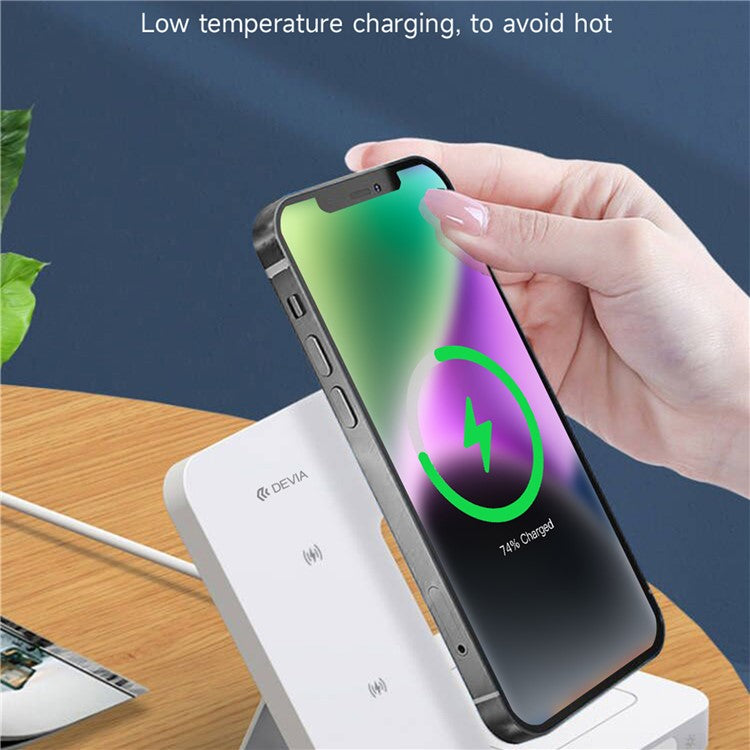 DEVIA Smart Series 3 in 1 Wireless Charging Stand Dock Fast Wireless Charging