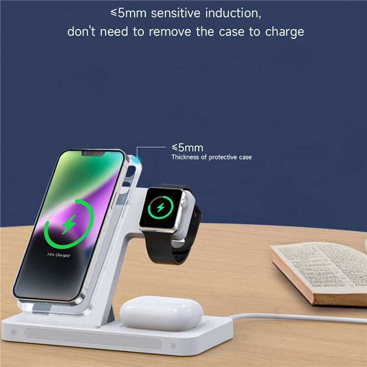 DEVIA Smart Series 3 in 1 Wireless Charging Stand Dock Fast Wireless Charging