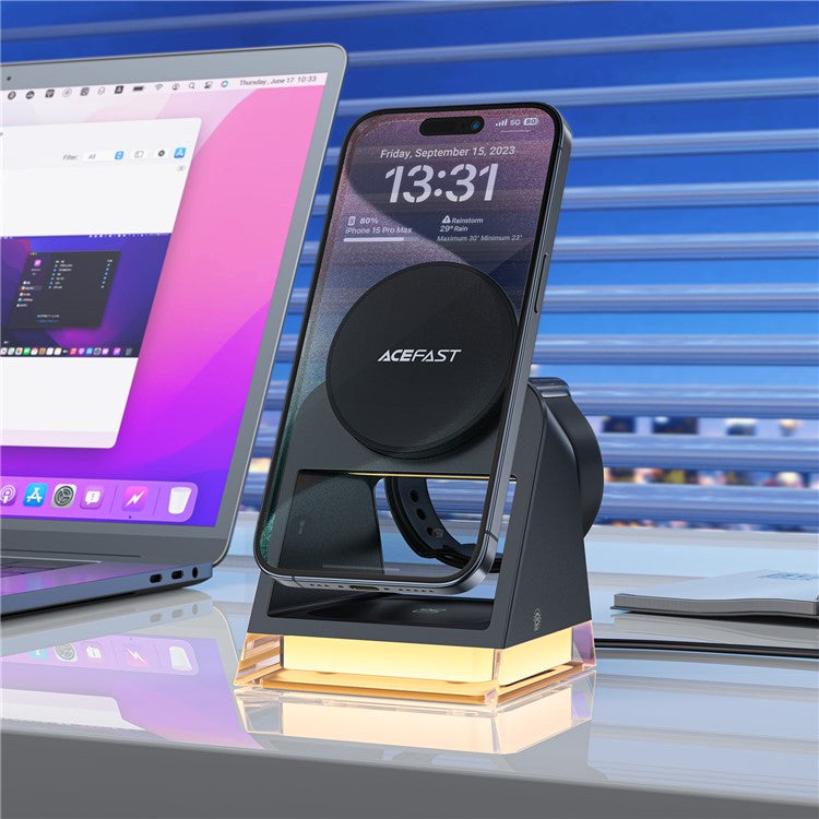 ACEFAST E17 Wireless Charger 3-in-1 Charging Station 20.5W Magnetic Stand Dock