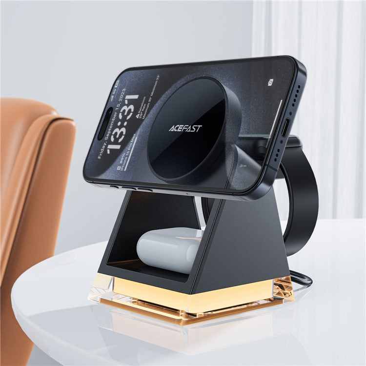 ACEFAST E17 Wireless Charger 3-in-1 Charging Station 20.5W Magnetic Stand Dock