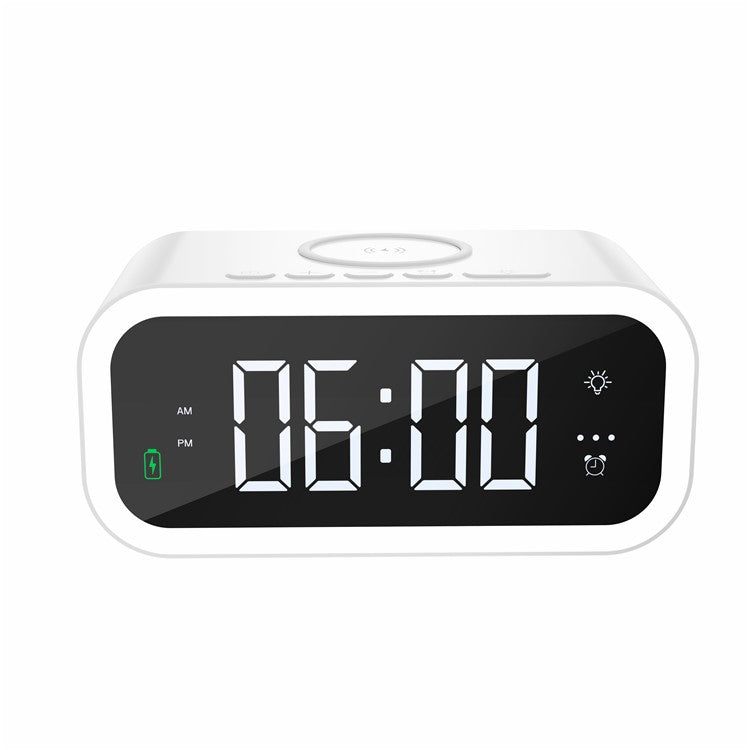 WIWU Wi-W015 15W Wireless Charger Phone Charging Stand Alarm Clock Night Light