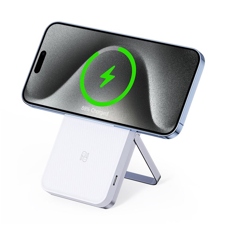 DUZZONA W19 15W Wireless Charger for iPhone 16 Series / Apple Watch 10 / AirPods 4 3-in-1 Sliding Charging Station Stand - White