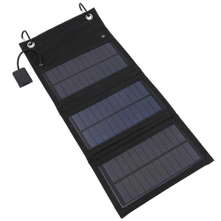 8W Foldable Solar Panel Monocrystalline Silicon Portable Outdoor Phone Solar Charger Power Bank