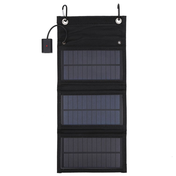 8W Foldable Solar Panel Monocrystalline Silicon Portable Outdoor Phone Solar Charger Power Bank