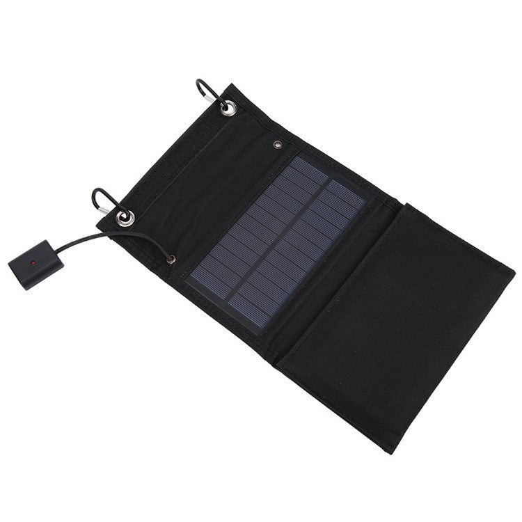 8W Foldable Solar Panel Monocrystalline Silicon Portable Outdoor Phone Solar Charger Power Bank