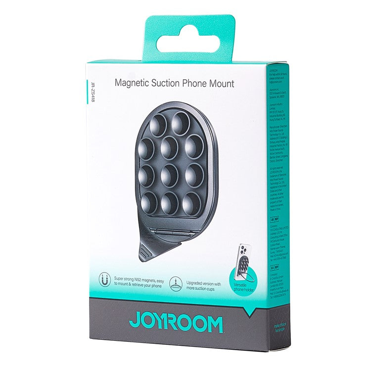 JOYROOM JR-ZS418 Silicone Suction Cup Phone Mount Magnetic Phone Holder with Kickstand