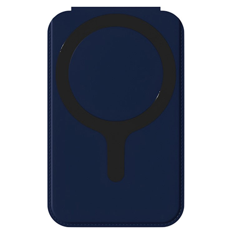 Magnetic Folding Phone Kickstand with Mirror, Lightweight Thin Cell Phone Stick on Card Holder - Dark Blue