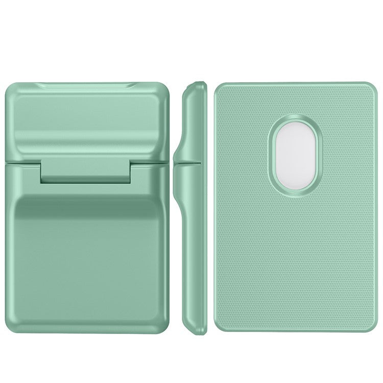 For iPhone 12-15 Series Magnetic Card Holder with Kickstand Compatible with MagSafe - Light Green