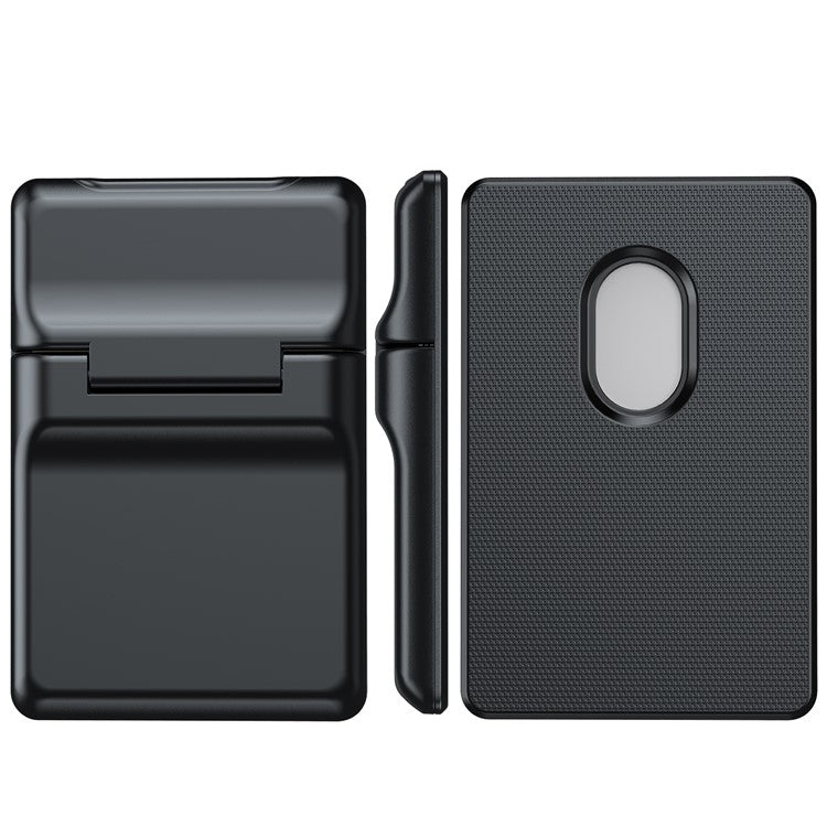 For iPhone 12-15 Series Magnetic Card Holder with Kickstand Compatible with MagSafe - Black