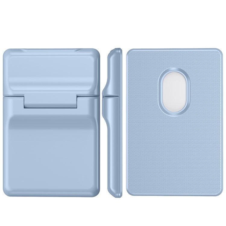 For iPhone 12-15 Series Magnetic Card Holder with Kickstand Compatible with MagSafe Baby Blue - Light Purple