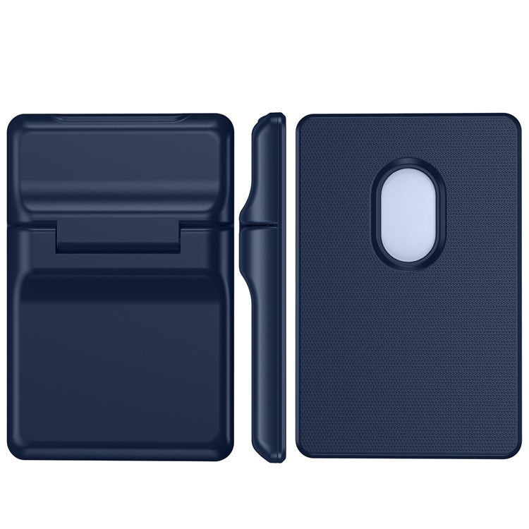 For iPhone 12-15 Series Magnetic Card Holder with Kickstand Compatible with MagSafe - Dark Blue