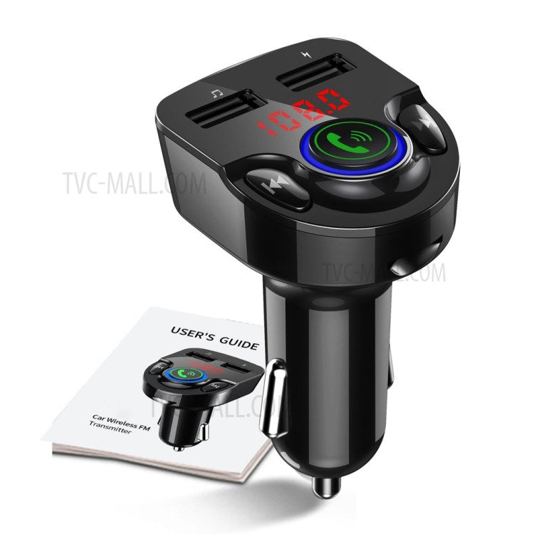 G32 MP3 Player Bluetooth V5.0 Multi-function 3.1A Dual USB Car Charger FM Transmitter