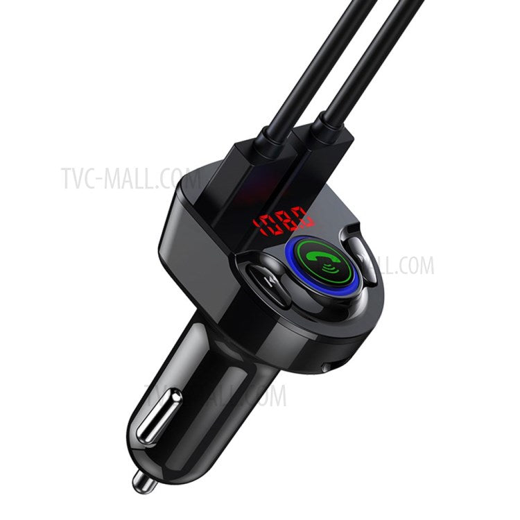 G32 MP3 Player Bluetooth V5.0 Multi-function 3.1A Dual USB Car Charger FM Transmitter