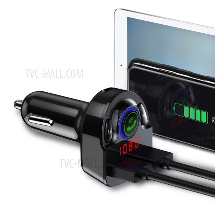 G32 MP3 Player Bluetooth V5.0 Multi-function 3.1A Dual USB Car Charger FM Transmitter