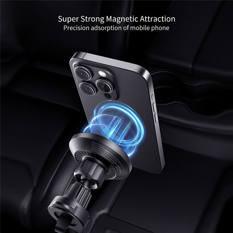 XUNDD XDCH-081 15W Magnetic Car Wireless Charging Phone Charger with Ambient Light