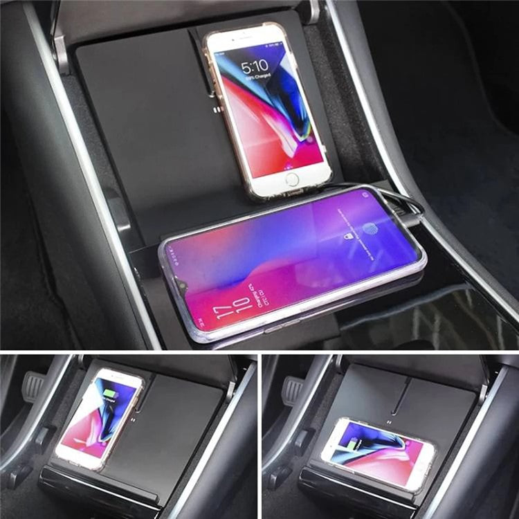 Compatible with Tesla 17-20 Model 3 Wireless Charger Car Wireless Charging Pad