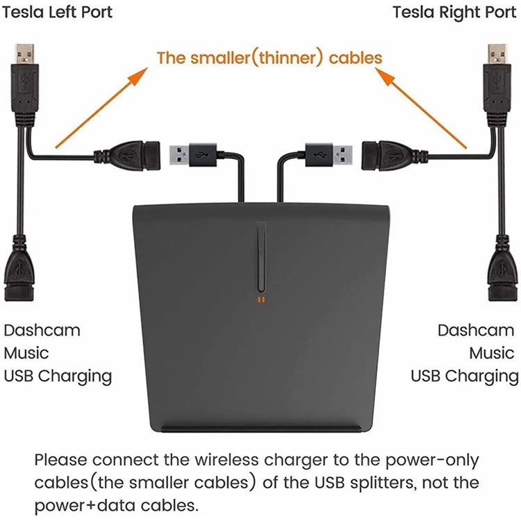 Compatible with Tesla 17-June, 20 Model 3 Wireless Charger Car Wireless Charging Station