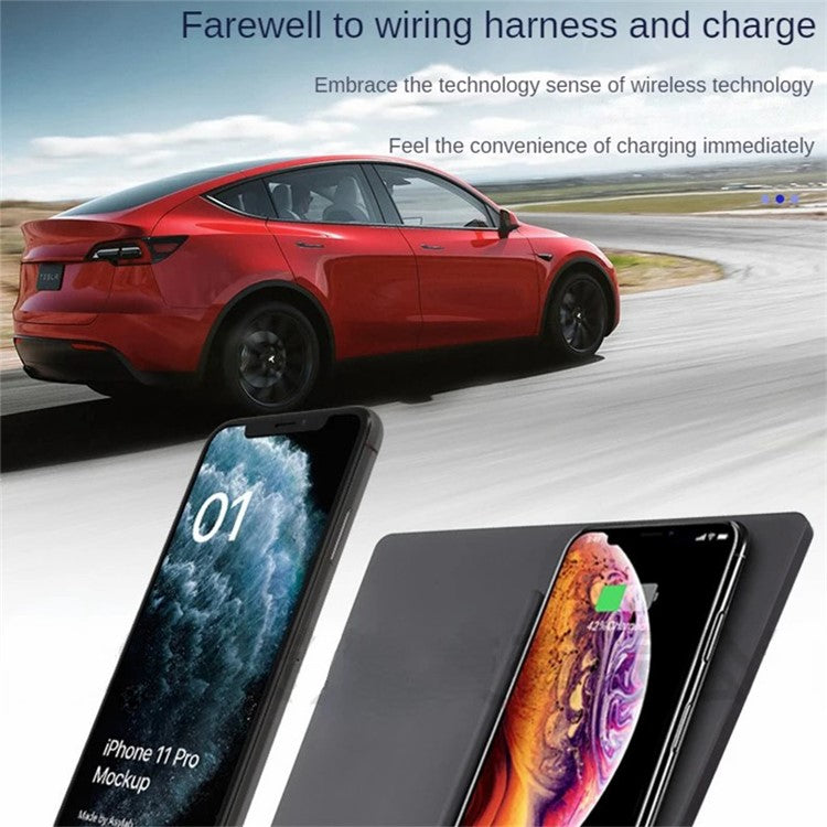 Dual Position Wireless Charger Compatible with Tesla 17-20 Model 3 Car Wireless Charging Station