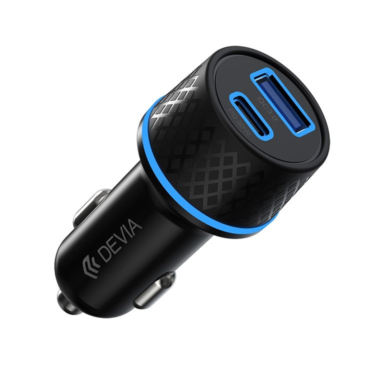 DEVIA EA135 Extreme Speed Series Car Charger PD 30W+QC Fast Charging Cigarette Lighter Adapter