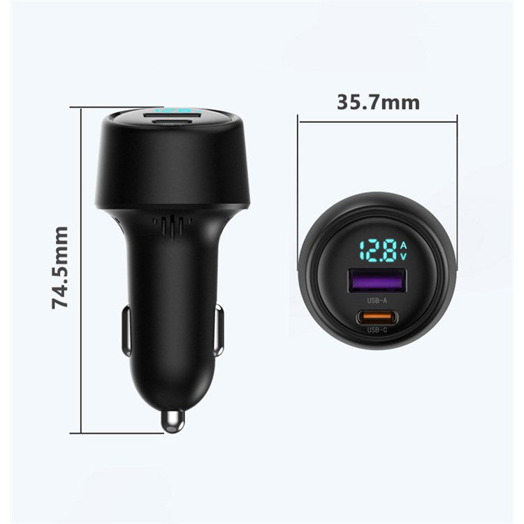 LOHEE S-31 Car Charger PD 87W Strong Power Fast Charging Car Charging Cigarette Lighter Adapter