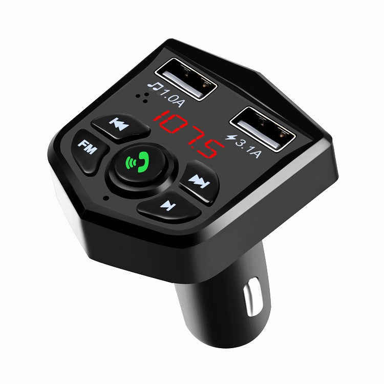 803 Bluetooth FM MP3 Player Bluetooth Calls Car Charger Hands-Free Calls Music Player Cigarette Lighter Adapter Support Bluetooth/TF Card/U Disk