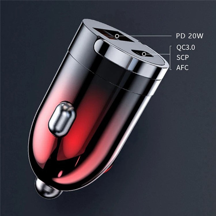 G20JB  M100W+PD 20W Car Charger Phone Charging Adapter Dual Port Cigarette Lighter Adapter for 12-24V Car